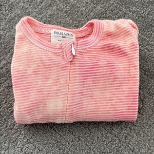 Cozy Pink Striped Kids Footie
